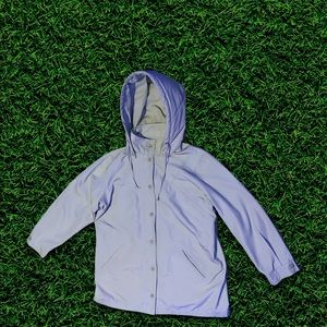 Vintage Windbreaker Button Up With Detachable Hood